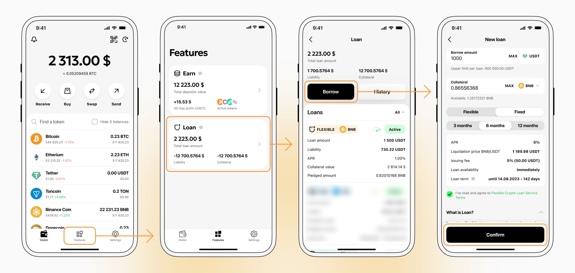 How to get a loan on BNB? Borrow usd against BNB on Beast