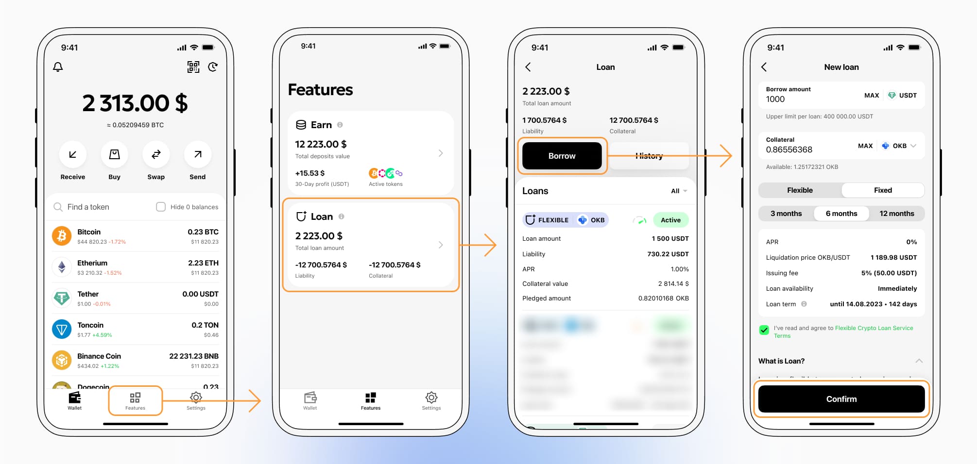 How to get a loan on OKB? Borrow usd against OKB on Beast