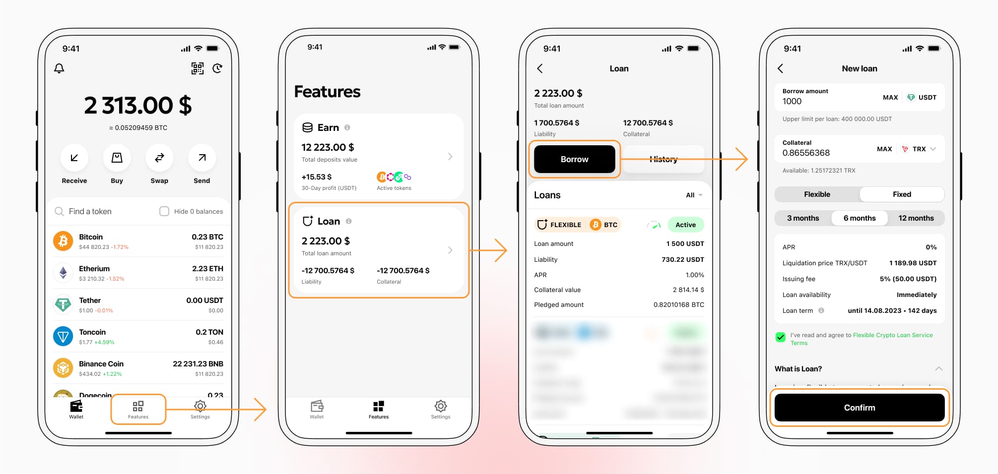 How to get a loan on Tron? Borrow usd against Tron on Beast